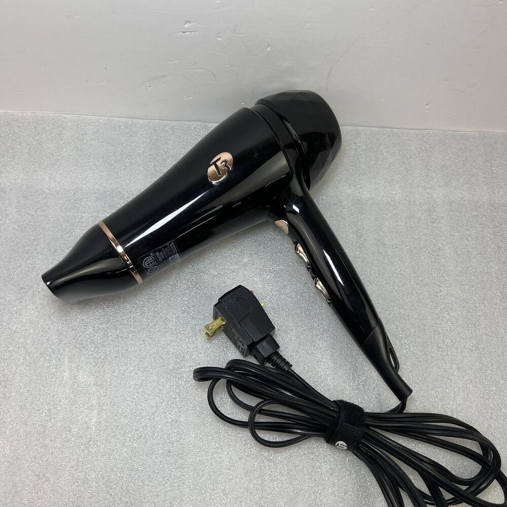 WORKS T3 Micro 73831 Featherweight Hair Dryer Professional Black w/ Concentrator